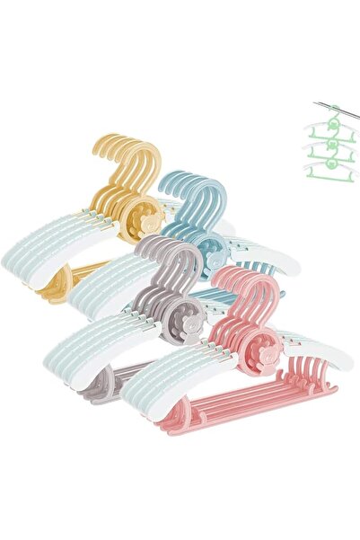 Yelajoy 40Pcs Kids Hangers,Baby Nursery Closet Hangers,Ultra-Thin Non-Slip La...