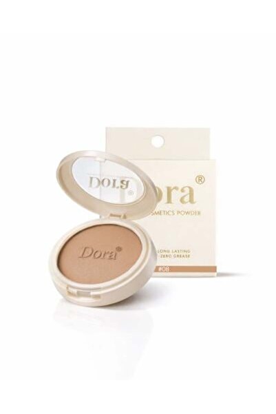 DORA بودرة مضغوطة مخملية لتثبيت المكياج وتغطية العيوب خالية من الزيوت طويلة ا...