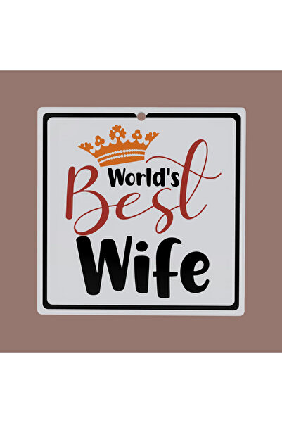 3D ART SHOP Sign World's best Wife