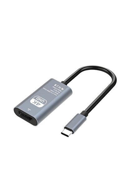 Lunatic 7015 Type C To HDMI 4K 30HZ USB C HDMI kablo tipi C dizüstü bilgisaya...
