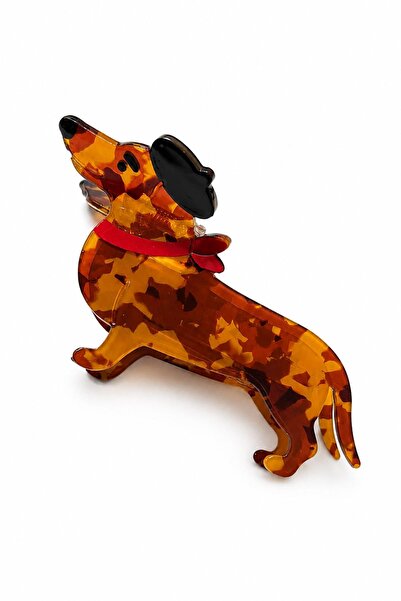 New Obsessions Sausage Dog Acetate Latch Buckle