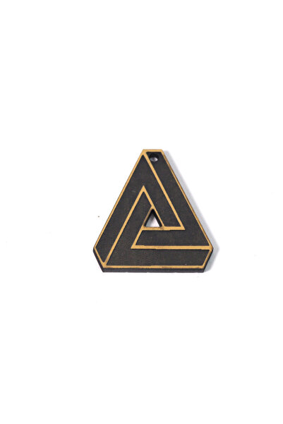 NO BRAND Triangle Complex μάτ διάτρητο plexiglass κρεμαστό 34x30mm (Αντιγραφή...
