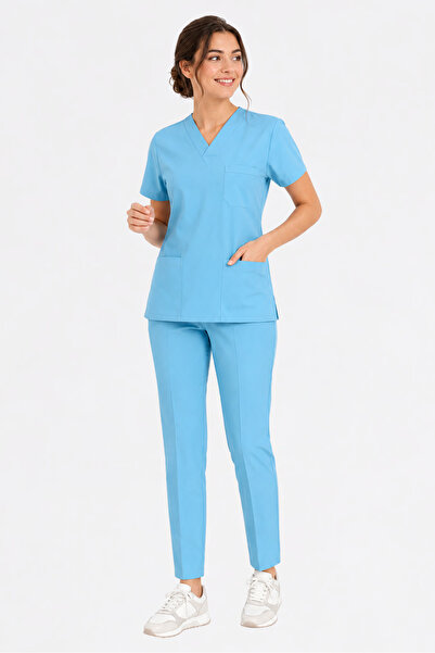 LITTE Nurse Doctor Uniform Advantage Series Scrubs Set – Baby Blue