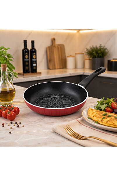Mastercook طاوة ماستر كوك غير لاصقة 20 سم – مقلاة عملية بطلاء داخلي أسود ومقب...