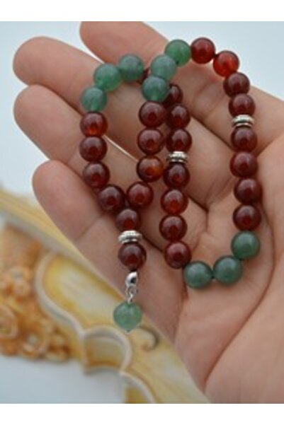 Stoneage Aventurine and Yemeni Agate Prayer Beads - Mixed -