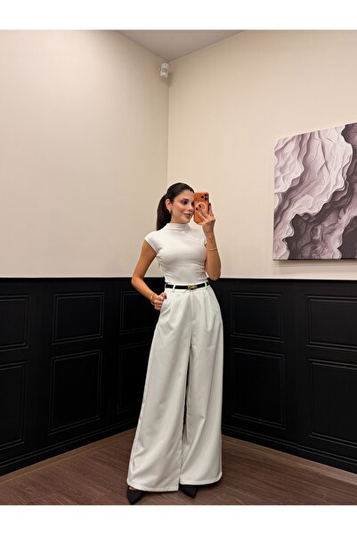 LOISY بلوزة نسائية أساسية بأكمام على شكل حرف T