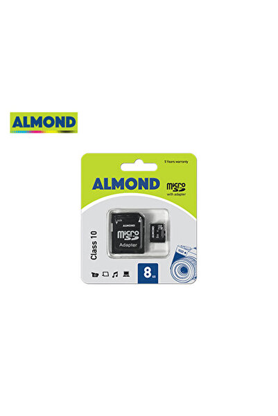 Almond Κάρτα μνήμης Micro SD με αντάπτορα MSD 8GB (43.MSD08GB-AD-C10)