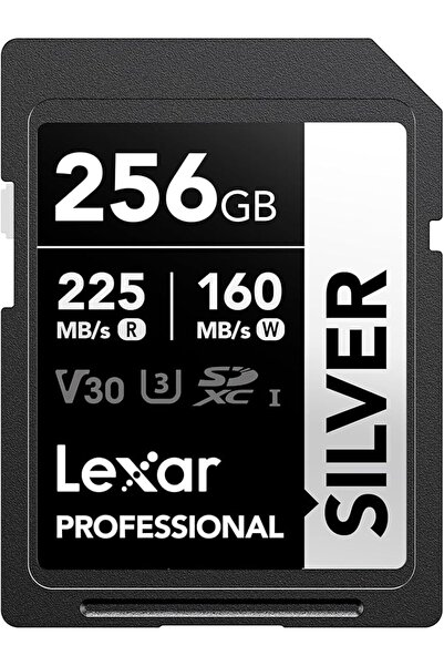 Lexar Media بطاقة ذاكرة ليكسار الاحترافية الفضية SDXC سعة 256 جيجابايت، UHS-I...