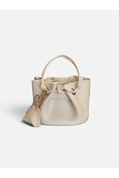 bag Women's Mini Drawstring Model Rope Strap Charm Hand and Shoulder Bag