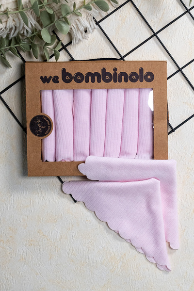 Rocha Baby Bombinola Pamuklu Özel Dokulu Kutulu 7'li Bebek Ağız Mendili