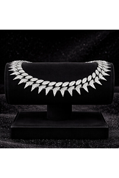 VALTİER Brățară Cuban Silver Spike 24 mm