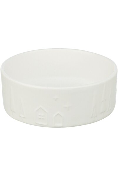 Trixie Bol ceramic de Crăciun, 1,4 l/20 cm, Alb