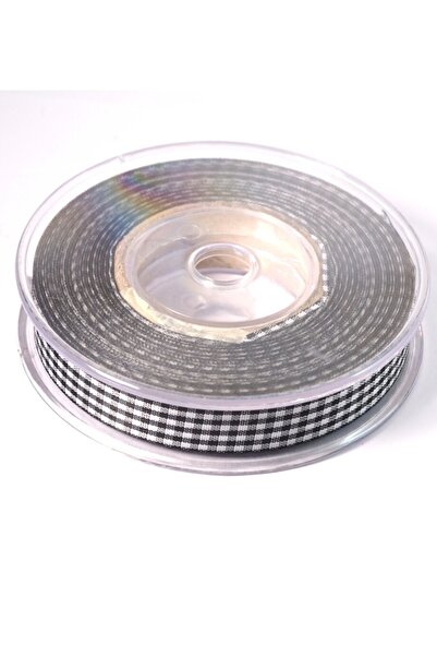 NO BRAND Κορδέλα καρώ υφασμάτινη 13mm/καρούλι 50 μέτρα - %ce%bc%ce%b1%cf%8d%c...