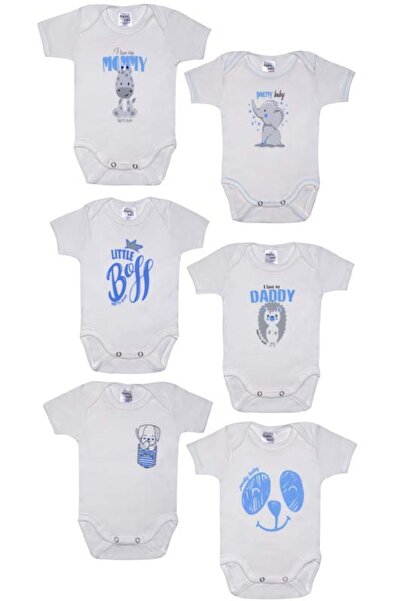 PrettyBaby Κοντομάνικο Κορμάκι 3-6 μηνών 100% Βαμβάκι Αγόρι ELETEN (34825-2-30)