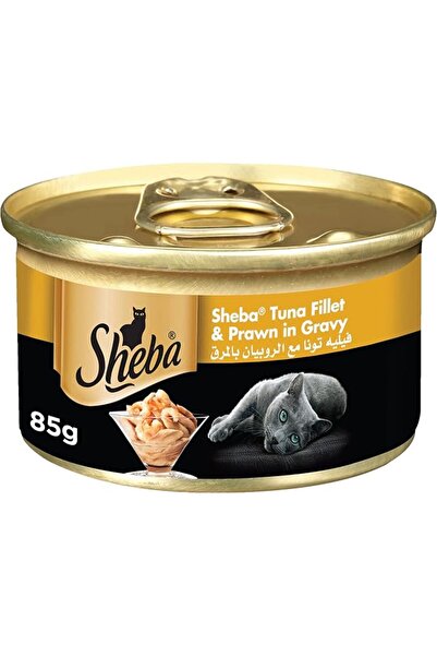 La Sheba Sheba Wet Cat Eat Tuna Fillet with Shrimp, Made with Natural Ingredi...
