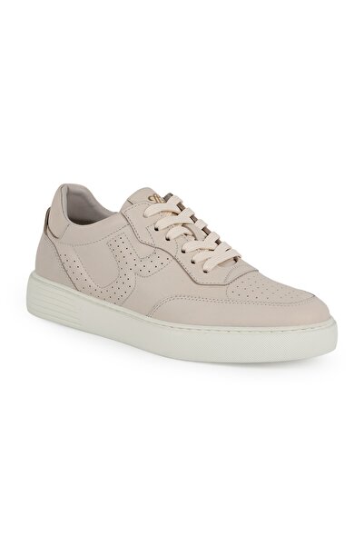 Libero Men's Sneaker Shoes Genuine Leather Antique Lace-Up Perforated White S...