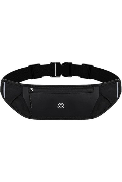 TERRIFI Running Belt Bag with 3 Pockets, Lightweight Quick-Dry Reflective Wai...