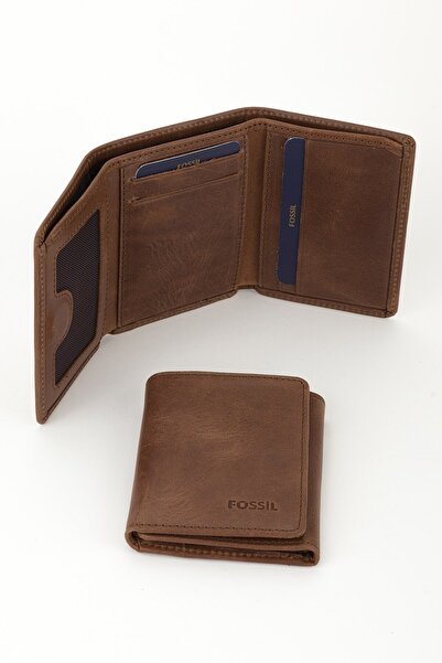 Fossil %100 Hakiki Deri Erkek Para Bölmeli Kartlıklı Cüzdan