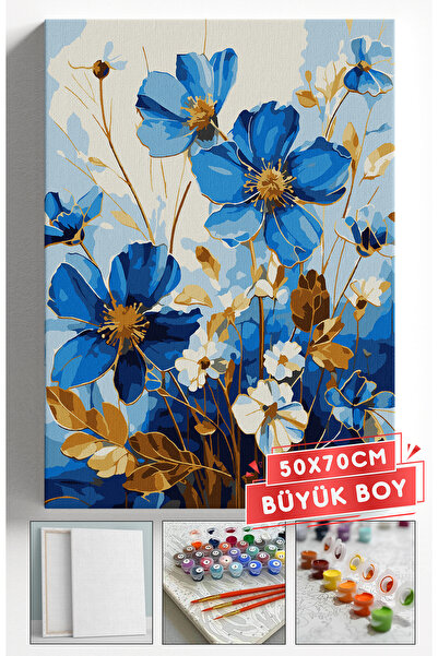 Akihabara Sayılarla Boyama Hobi Seti Çerçeveli Numaralı Tuval Fırça Boya Dahi...