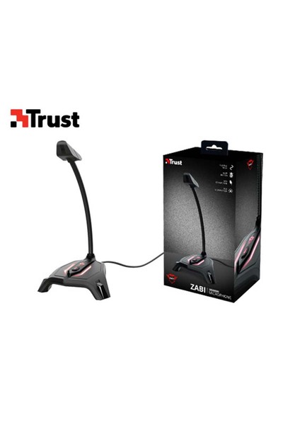 Trust Μικρόφωνο USB Gaming με Φωτισμό LED Gxt 215 Zabi 23800 Μαύρο (409.238006)