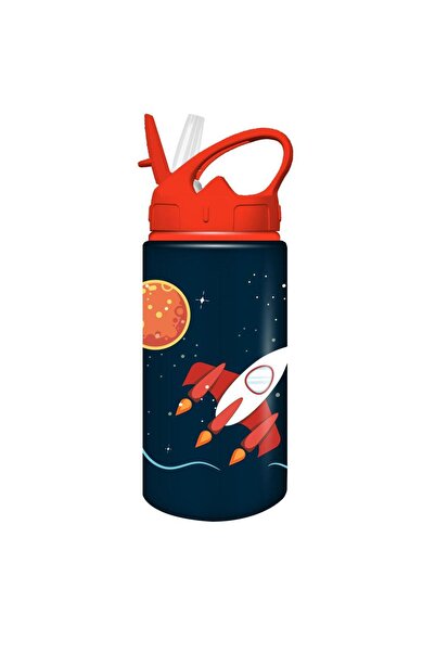Must Team Παιδικό παγούρι αλουμινίου 500ml με καλαμάκι, 4 σχέδια