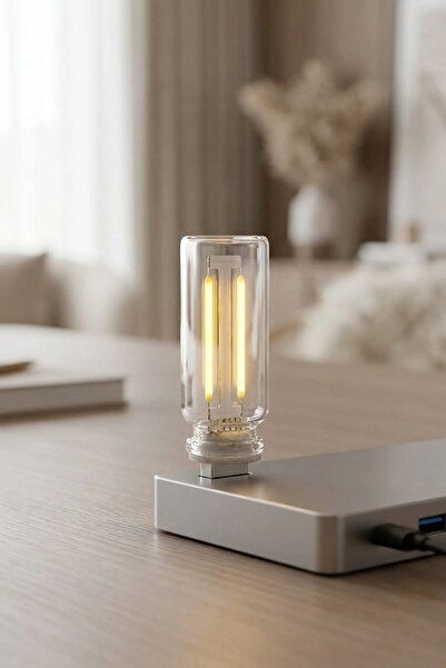 Buffer ® Cam Şişe USB LED Işık, Dekoratif Masaüstü Gece Lambası, Şişe İçin Ambiyans Aydınlatma ve Dek