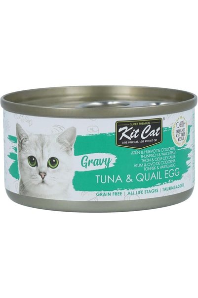 Kit Cat Gravy Wet Food Tuna Quail Egg 70g