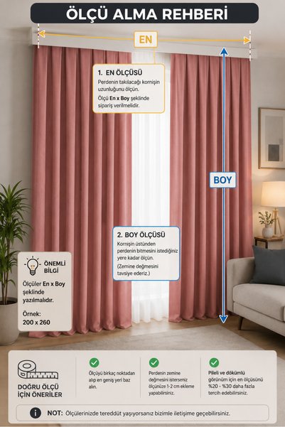 SHY TEKSTİL Petrol Blue Adafon Soft Textured Cornice Stylish Decorative Background Curtain