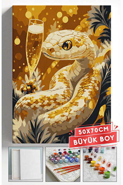 Akihabara Sayılarla Boyama Hobi Seti Çerçeveli Numaralı Tuval Fırça Boya Dahi...