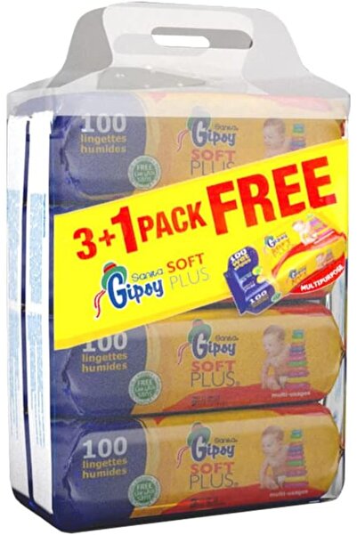 Sanita Club Sanita Gipsy Multipurpose Wet Wipes - (3+1) 400 Wipes