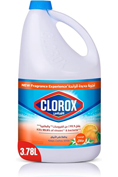 CLOROXY مبيض كلوروكس سائل 3.78 لتر، برائحة البرتقال، تجربة عطرية جديدة، يقضي ...