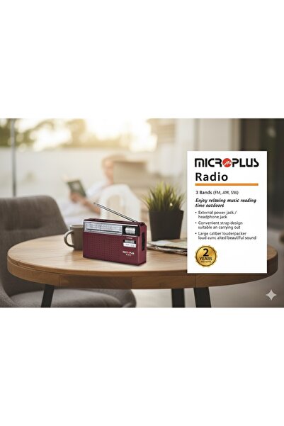 REFURA 3 Band Reception Portable Radio with Leather Safety Cover and Strap Ho...