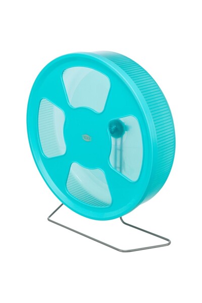 Trixie Roată de alergat pentru hamster, cu suport, din plastic, 33 cm, divers...