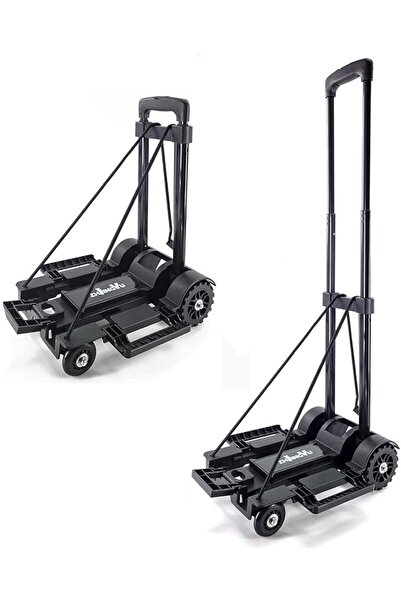zhjingyu Folding Trolley Cart 4 Wheels,35KG Capacitry car trunk Dolly,Foladab...