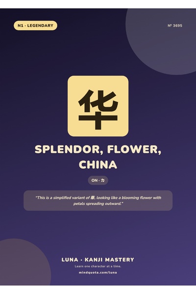 OEM Poster Carton 250g A4 Kanji Splendoare, Floare, China, Design Elegant, Ca...