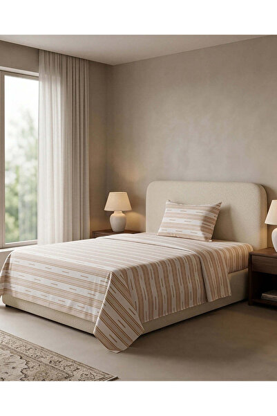 REDTAG طقم ملاءة سرير مطبوعة باللون العاجي من قطعتين (270 × 160 سم)