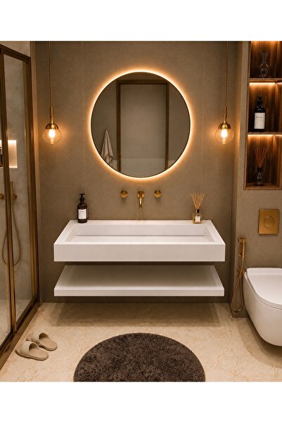 Genel Markalar GİZLİ GİDERLİ Solid Banyo Lavabosu
