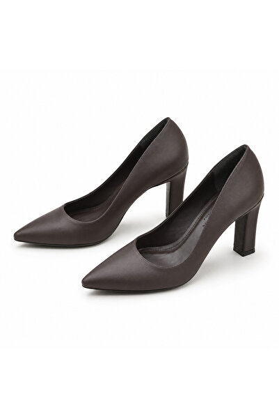 PATRON SHOES Women's Pointed Toe Thick Heel Classic Stylish Heeled Shoes