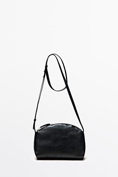 Massimo Dutti Napa deri çapraz askılı çanta