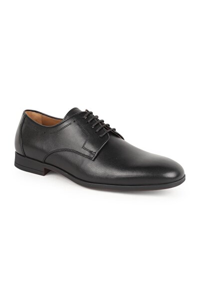 Libero Men's Classic Shoes Genuine Leather Black Derby Lace-Up Groom Suit Fle...