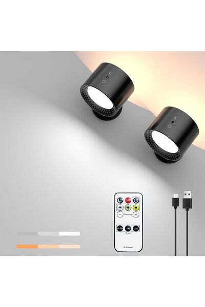 GENERAL Wall Lights, 360° Rotation LED Wall Lamp, Two-way Lighting Battery Op...