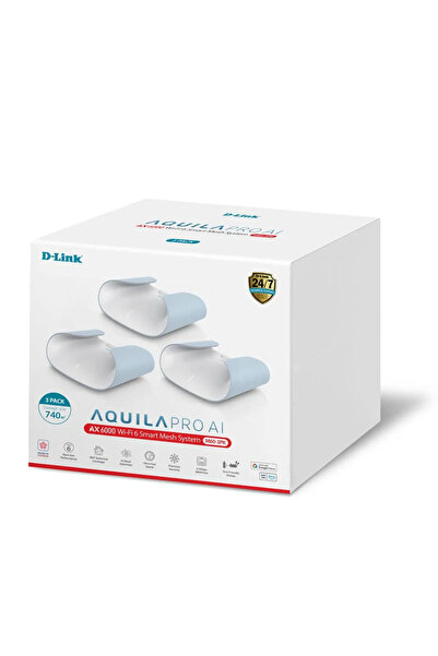 D-Link DL-M60/MME3 (3'LÜ) AX6000 DUAL BAND MESH ROUTER