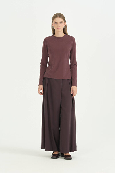Nihan Basic Blouse - Plum