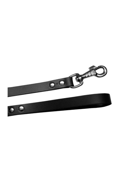 Exo Lesă L1-L4, Piele, Negru, Mărime L4: 110 cm/18 mm