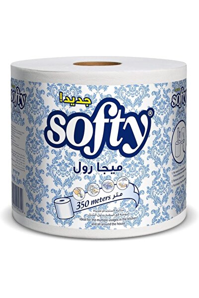 Softy منشفة مطبخ، مناديل ورقية كبيرة الحجم، 1 × 350 متر