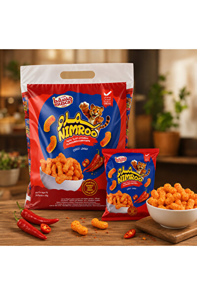 Generic Brand Muscat Chips Mega Ringz Fiery Hot 24X16Gm