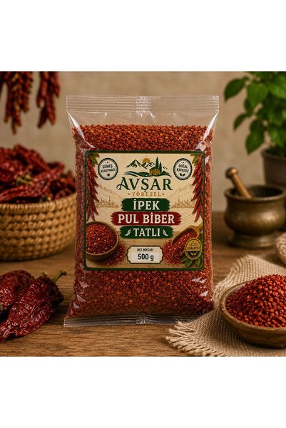 GAZİANTEP GÜNEŞ KURUTMASI İPEK PUL BİBER 500 GR
