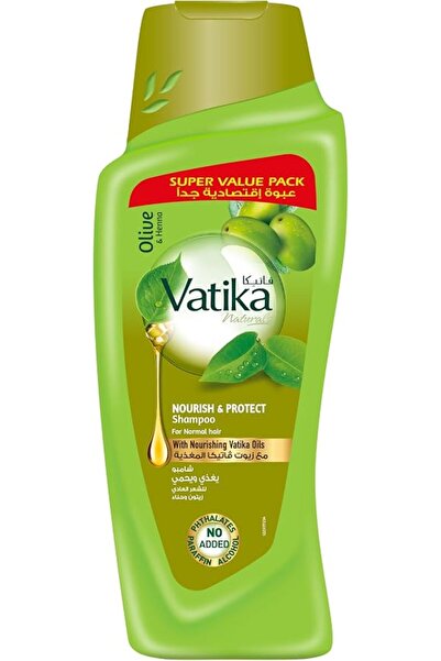 Vatika Ayurveda شامبو فاتيكا ناتشورالز للتغذية والحماية 600+100 مل |   طبيعي ...