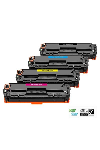 Ulm Cart Set 4 cartușe toner compatibile 410X CF410X CF411X CF412X CF413X BCY...