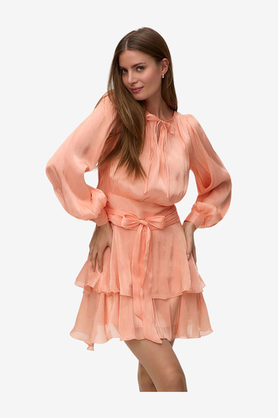 Vero Moda Women's VMELISA Long Sleeve Detail Short Dress